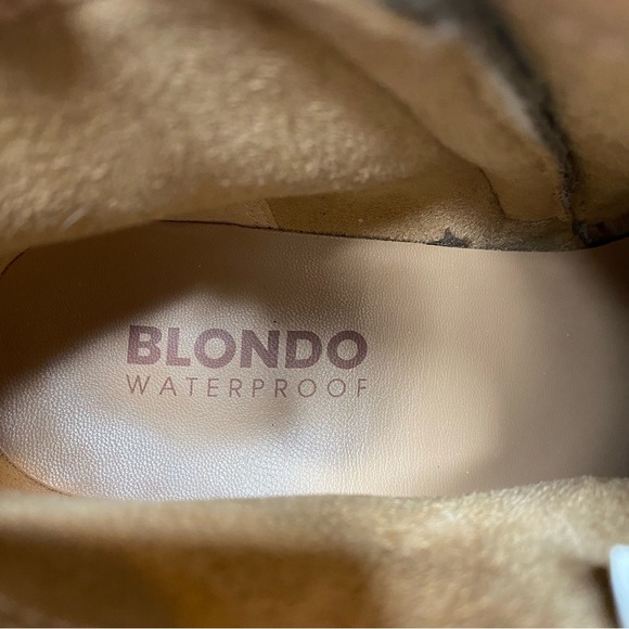 Blondo Susan Gray Tan Suede Bootie 11M - Picture 12 of 14